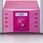 Wieża Lenco MC-013 pink  - zdjęcie 3