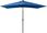 Parasol ogrodowy Parasol Z Lampkami LeD Na Stalowym Słupku Niebieski 2X3m - zdjęcie 5