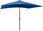Parasol ogrodowy Parasol Z Lampkami LeD Na Stalowym Słupku Niebieski 2X3m - zdjęcie 4
