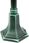 Lampa Stojąca Masztowa Zewnętrzna 85cm Retro Classic Ii K 5002/3 H | Zielony - zdjęcie 7