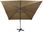 Parasol ogrodowy Parasol Wiszący Z Lampkami Led I Słupkiem Kolor Taupe 300cm - zdjęcie 5