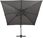 Parasol ogrodowy Parasol Wiszący Z Podwójną Czaszą 300X300cm Antracytowy - zdjęcie 3