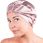 Cat&Cat jedwabny turban do włosów różowy - zdjęcie 2