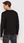 Armani Exchange Longsleeve 8NZTCH Z8H4Z 1200 Czarny Slim Fit - zdjęcie 4