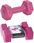 Hantle ciężarki zestaw hantle fitness w kolorze różowym XQMAX 2x 0,50kg - zdjęcie 3