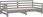 vidaXL Łóżko Wysuwane Szare Lite Drewno Sosnowe 2X(90X200) Cm 13452-806957 - zdjęcie 5