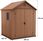 Keter Darwin 6x6 Domek Ogrodowy 190x182x221cm Brązowy 17210353 - zdjęcie 2