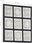 vidaXL Lumarko Ręcznie Rzeźbiony Panel Ścienny, Mdf, 60X60X1,5Cm, Czarno-Biały - zdjęcie 3