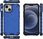Hurtel Honeycomb Etui Pancerny Pokrowiec Z Żelową Ramką iphone 13 Mini Niebieski  - zdjęcie 8
