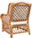 Fotel Z Poduszką Jasnobrązowy Naturalny Rattan I Len 13452-325471 - zdjęcie 6