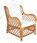 Fotel Z Poduszką Jasnobrązowy Naturalny Rattan I Len 13452-325471 - zdjęcie 2
