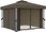 Altana Ogrodowa Z Zasłonami 3X3m Kolor Taupe Aluminium - zdjęcie 4