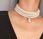 NASZYJNIK CHOKER KOLIA PERŁY ECRU PEREŁ ZŁOTY - zdjęcie 4