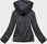 BLUZA DAMSKA NA POLARZE CZARNA MELANŻ (HD111-1) - zdjęcie 3