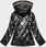 PIKOWANA KURTKA PLUS SIZE CZARNA (B8013-1) - zdjęcie 3