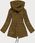 DWUSTRONNA KURTKA PARKA DAMSKA CZARNO/ŻÓŁTA (W703BIG) - zdjęcie 4
