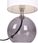 Lampa stołowa z kloszem abażurem lampka nocna biała ze szklaną podstawą 25x12 cm - zdjęcie 6