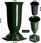 Wazon Flakon Cmentarz Grób Nagrobek Zielony 29Cm 11150260846 - zdjęcie 4