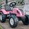 Falk Traktor Pink Country Star Na Pedały Z Przyczepką - zdjęcie 2