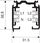 Shilo Szynoprzewód sufitowy 1m XTS 4100 BI 3-fazowa ścienna LISTWA natynkowa 230V biała (XTS4100BI) - zdjęcie 3