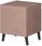 High Glossy Furniture Komplet Szafek Nocnych Ikon 44cm 1 Szuflada Różowy Mat - zdjęcie 3