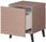 High Glossy Furniture Komplet Szafek Nocnych Ikon 44cm 1 Szuflada Różowy Mat - zdjęcie 4