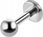 Sterylny Tytan labret 1,2x8 kulka 3mm ucho tragus - zdjęcie 2