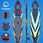 4FIZJO Sup Tsunami Paddle Board 320cm T08 Niebieski Wielokolorowy - zdjęcie 4