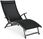Leżak Ogrodowy Aluminiowy Relax Black 2X - zdjęcie 5