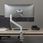 Akcesoria do monitora Uchwyt do monitora aluminiowy ze sprężyną gazową Ergo Office, podwójne ramię, vesa 75x75 / 100x100, 17"-32", 10 kg, srebrny, ER- Ergo Office - zdjęcie 3