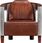 Vidaxl Fotel Aviator brązowy skóra naturalna 2931945 - zdjęcie 2