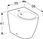 Bidet Geberit iCon Bidet stojący z przelewem Biały-alpin/Matowy (502384JT1) - zdjęcie 4