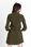 Elegancka koszulowa sukienka Octavia - khaki - zdjęcie 5