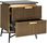 Richmond Interiors Szafka Nocna Ironville Marmur, Metal, Mdf, Sklejka Brzozowa33252 - zdjęcie 4