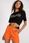 Szorty Damskie Model DHJ-SN-13186-1.70 Orange - zdjęcie 1