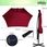 Parasol ogrodowy Czerwony Parasol Ogrodowy Led Z Korbką 3,5M Taras - zdjęcie 6