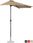 Parasol ogrodowy Półparasol Przyścienny Balkonowy Tarasowy Półokrągły 270x135cm Kremowy - zdjęcie 7