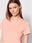 Lee T-Shirt Shrunken L44TETUS Pomarańczowy Slim Fit - zdjęcie 2