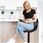 Sofotel Hoker Barowy Z Oparciem Castel Czarny 8631 - zdjęcie 8