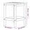 Stół ogrodowy Lumarko Stolik Ogrodowy Adirondack Morski Błękit 38X38X46 Cm Hdpe - zdjęcie 4