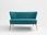 Customform Sofa 2 Os. Harry 123X65X72 Salon Nowoczesny, Retro, Skandynawski, Vintage Turkusowy/Naturalny 22539 - zdjęcie 2