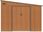 Domek Gospodarczy Na Narzędzia Jasper 9X10 Oak Brown - zdjęcie 5