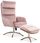 Signal Meble Fotel Z Podnóżkiem Monroe Velvet Bluvel 52 Róż 100237007 - zdjęcie 1