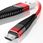 Ładowarka do telefonu KABEL USB LIGHTNING 1M CZERWONY - NYLON HQ PRZEWÓD do IPHONE SE 7 9 X XS MAX Iphone 11 12 13 PRO MAX - zdjęcie 3