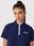 adidas Polo Crop HL6572 Granatowy Relaxed Fit - zdjęcie 3