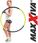 Maxxiva Maxxiva Obręcz Do Masażu Hula Hoop 108cm Czarno Żółta D85908 - zdjęcie 3