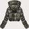KRÓTKA KURTKA PUCHOWA TYPU CROP KHAKI (D2-3831-22) - zdjęcie 2