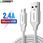 Kabel micro USB UGREEN QC 3.0 2.4A 1m (biały) (6957303861514) - zdjęcie 5
