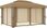 Vidaxl Altana Ogrodowa Z Zasłonami 4x3 M Kolor Taupe Aluminium 3067050 - zdjęcie 5
