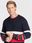 J Lindeberg Sweter Orion Fmkw06531 Granatowy Regular Fit - zdjęcie 4